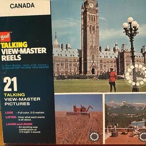 Vintage GAF Talking View Master 3 Reels Canada